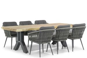 Lifestyle Western/Woodside 240 cm dining tuinset 7-delig