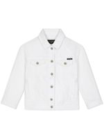 Dolce & Gabbana Kids veste en jean à boutonnière - Blanc