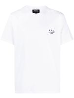 A.P.C. t-shirt en coton à logo imprimé - Blanc - thumbnail