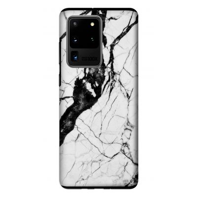 Witte marmer 2: Samsung Galaxy S20 Ultra Tough Case