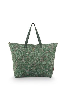 Pip Studio Pip Studio Tilda Tote Bag Large Quilted Daisy Dreams Green 66x20x44cm