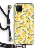 Citroenen: Huawei P40 Lite Transparant Hoesje met koord