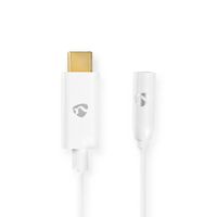 Nedis USB-C Adapter | USB 3.1 | USB-C Male | 3,5 mm Female | 0.15 m | Wit | 1 stuks - CCBW65950WT015 CCBW65950WT015 - thumbnail