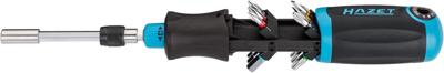 HAZET Bit ratelschroevendraaier | 0,5?x?4 | 1,2?x?6,5 | PH1 | PH2 | PZ1 | PZ2 | 4 - 6 | T15 - T25 | 13-delig - 810R-3