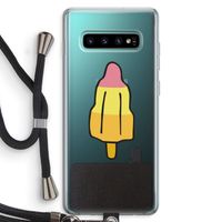 Raketijsje: Samsung Galaxy S10 Plus Transparant Hoesje met koord