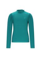 NoNo winter jersey t-shirt meisjes - groen - Koss - rib, ecovero