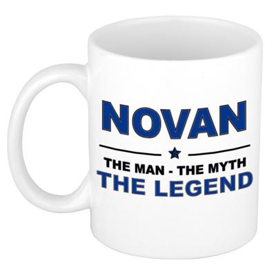 Novan cadeau mok - man myth legend - naam koffiemok - 300 ml - collega - vaderdag