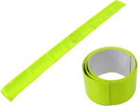 Messingschlager M-wave reflector snapwrap armen en benen geel (2st)