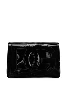 Dolce & Gabbana sac en cuir à logo DG - Noir