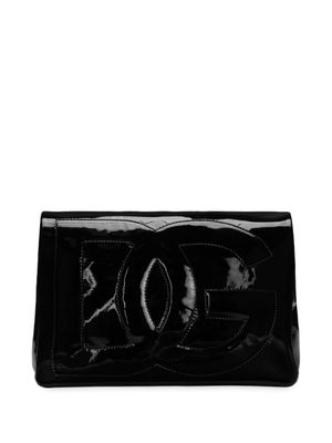 Dolce & Gabbana sac en cuir à logo DG - Noir