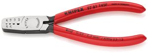 Knipex 97 61 145 F kabel krimper Krimptang Rood, Zilver