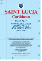 Wegenkaart - landkaart Saint Lucia - Caribbean | Kasprowski Maps