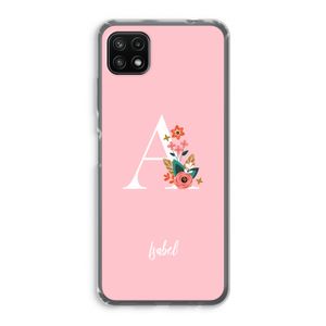 Pink Bouquet: Samsung Galaxy A22 5G Transparant Hoesje