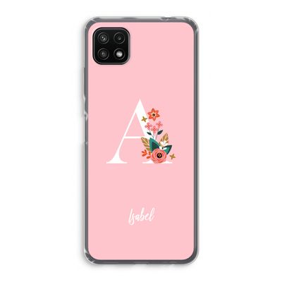 Pink Bouquet: Samsung Galaxy A22 5G Transparant Hoesje