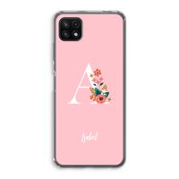 Pink Bouquet: Samsung Galaxy A22 5G Transparant Hoesje