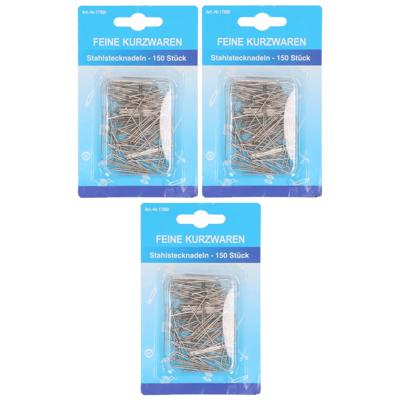 Kopspelden/steekspelden - 150x stuks - zilver - 30 mm - hobby naaispelden