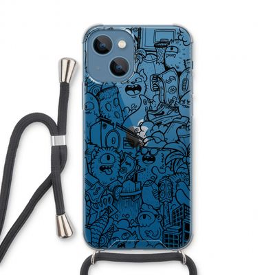Vexx Black City : iPhone 13 Transparant Hoesje met koord