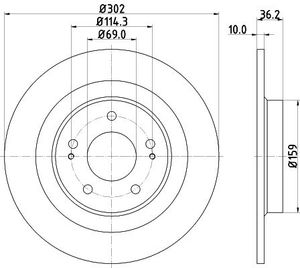 Remschijf 8DD355120431