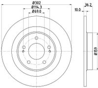 Remschijf 8DD355120431
