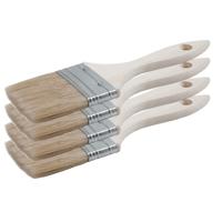 Sorex Verfkwasten - 3x - plat - 25 mm - kunststof - schilderen - voor alle soorten verf