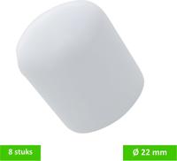 Peerdop 22mm wit 8st - Deltafix