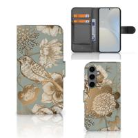 Hoesje voor Samsung Galaxy S25 Vintage Bird Flowers