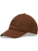 Dolce & Gabbana casquette en laine à plaque logo - Marron