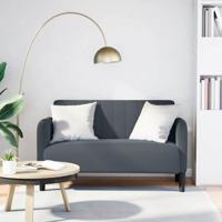 Loveseat bank 109 cm fluweel donkergrijs Loveseat bank 109 cm fluweel donkergrijs