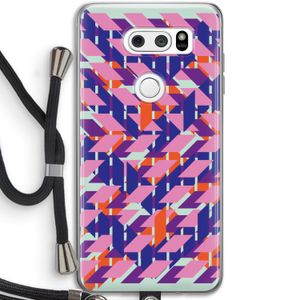 Skew Blush 3: LG V30 Transparant Hoesje met koord