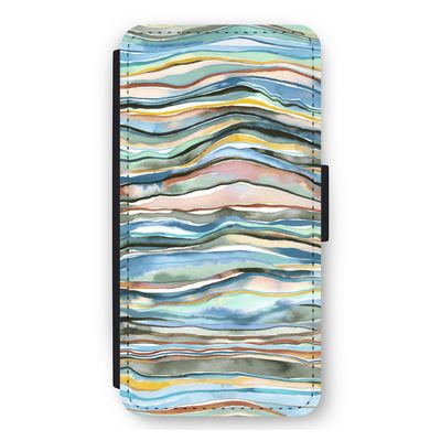 Watercolor Agate: iPhone 11 Pro Max Flip Hoesje