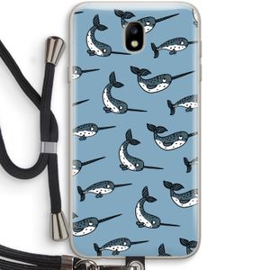 Narwhal: Samsung Galaxy J7 (2017) Transparant Hoesje met koord