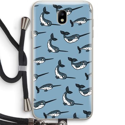 Narwhal: Samsung Galaxy J7 (2017) Transparant Hoesje met koord