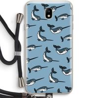 Narwhal: Samsung Galaxy J7 (2017) Transparant Hoesje met koord
