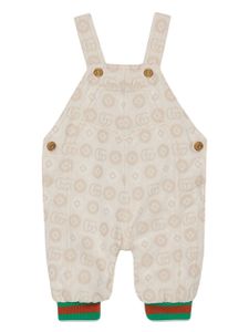 Gucci Kids salopette à motif monogrammé - Tons neutres