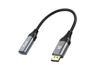 Equip 133445 video kabel adapter 0,15 m DisplayPort HDMI Zwart, Grijs - thumbnail