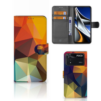 Xiaomi Poco X4 Pro 5G Book Case Polygon Color