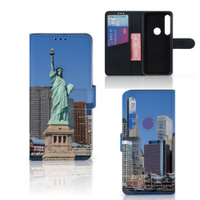 Motorola Moto G8 Plus Flip Cover Vrijheidsbeeld - thumbnail