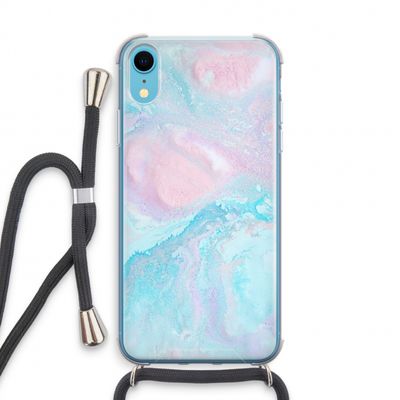 Fantasie pastel: iPhone XR Transparant Hoesje met koord