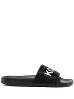 Michael Kors claquettes Gilmore à ornements strassés - Noir