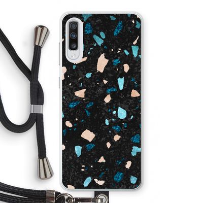 Terrazzo N°11: Samsung Galaxy A70 Transparant Hoesje met koord