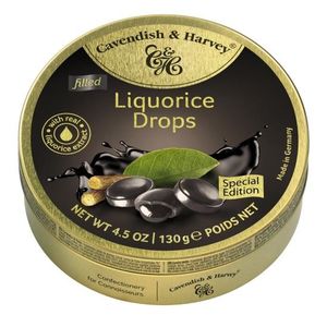 Cavendish & Harvey Cavendish & Harvey - Filled Liquorice Drops 130 Gram