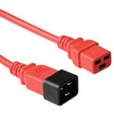 ACT Netsnoer C19 - C20 rood 0,6 m