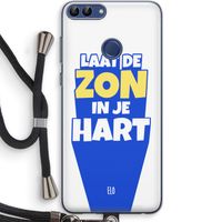 Laat de zon in je hart: Huawei P Smart (2018) Transparant Hoesje met koord