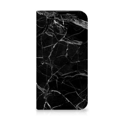 iPhone 13 Mini | Standcase | Marmer Zwart - Origineel Cadeau Vader iPhone 13 Mini | Standcase | Marmer Zwart - Origineel Cadeau Vader