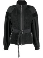 3.1 Phillip Lim veste ceinturée à col montant - Noir