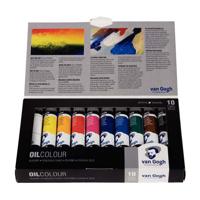 Bruynzeel Van gogh olieverf basisset met 10 kleuren in tubes van 20ml