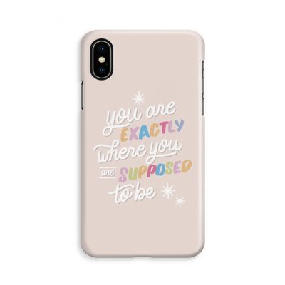 Right Place: iPhone Xs Volledig Geprint Hoesje