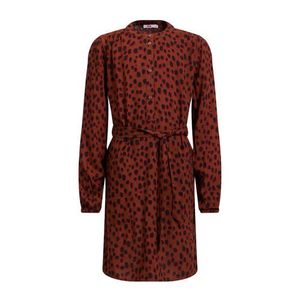 WE Fashion blousejurk met dierenprint bruin/zwart WE Fashion blousejurk met dierenprint bruin/zwart
