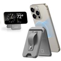 Geo Wallet Stand (HaloLock) with Built-in Find My - Grey