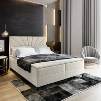 OP=OP Vaste Boxspring Sunny 90 x 200 Skaileer Wit